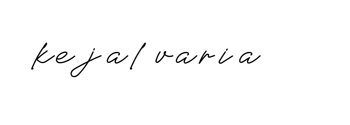 Signature of kejal-varia