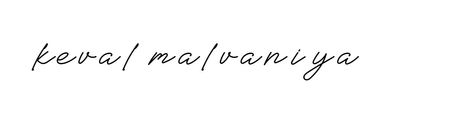 Signature of keval-malvaniya