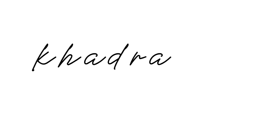 Signature of khadra