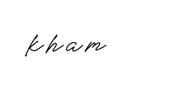 Signature of kham