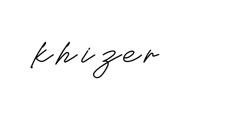 Signature of khizer