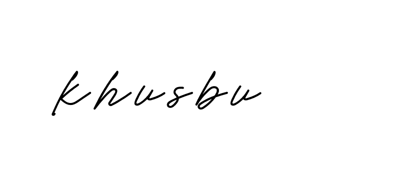 Signature of khusbu