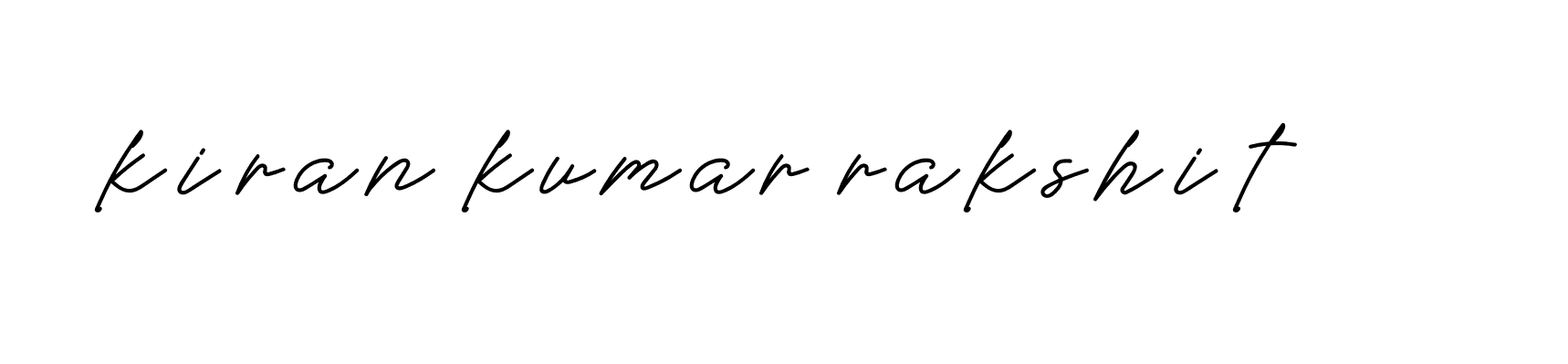 Signature of kiran-kumar-rakshit