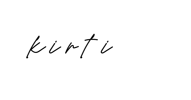 Signature of kirti