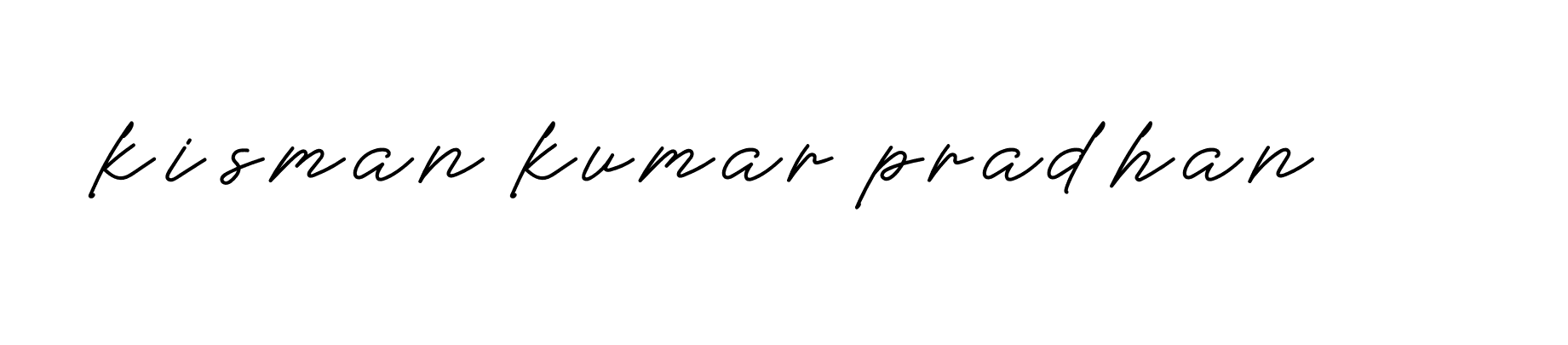 Signature of kisman-kumar-pradhan