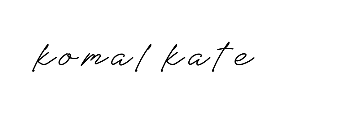 Signature of komal-kate-