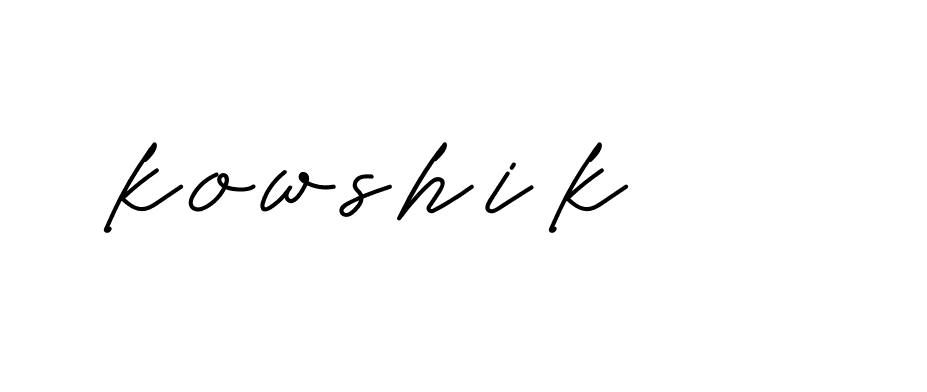 Signature of kowshik