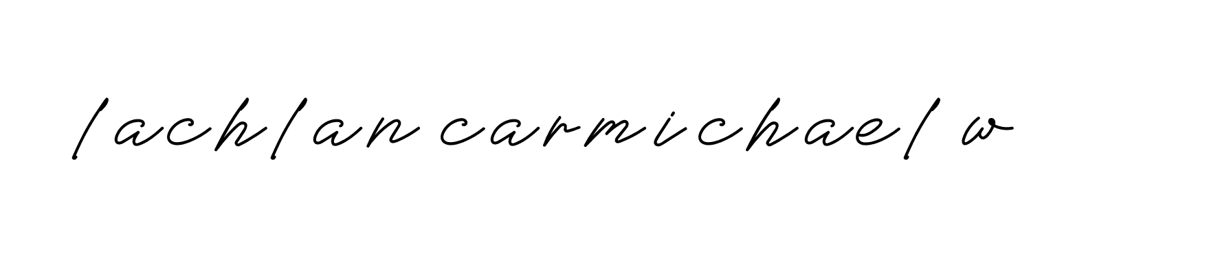 Signature of lachlan-carmichael-w