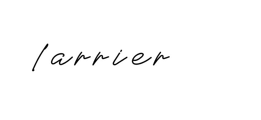 Signature of larrier