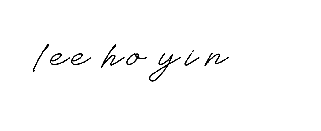 Signature of lee-ho-yin