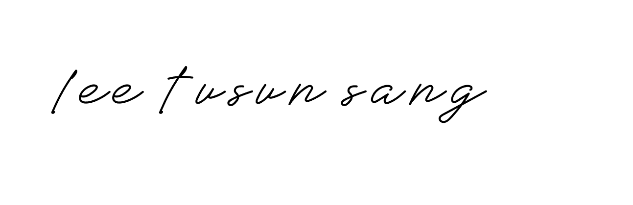 Signature of lee-tusun-sang