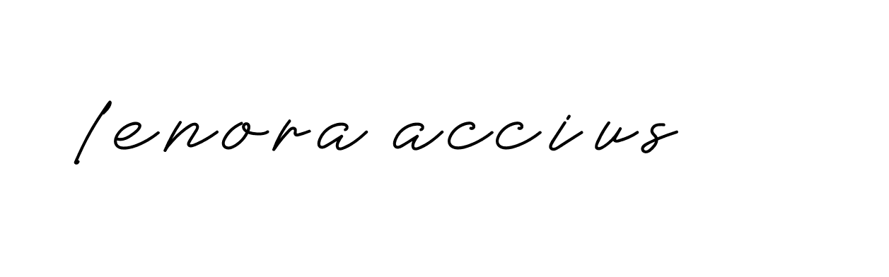 Signature of lenora-accius