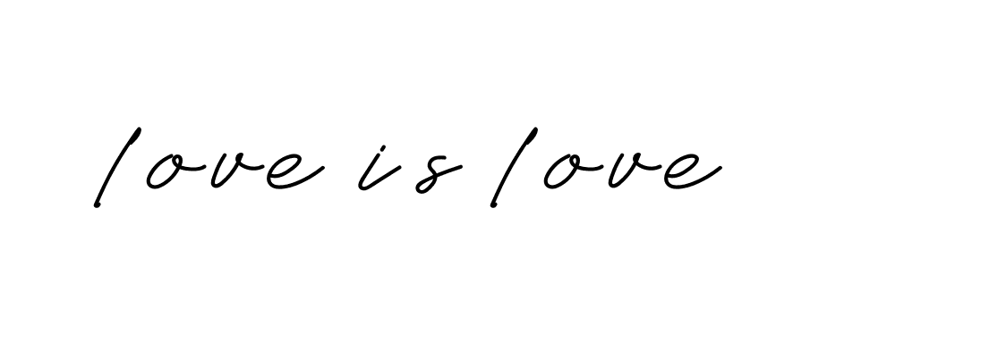 Signature of love-is-love