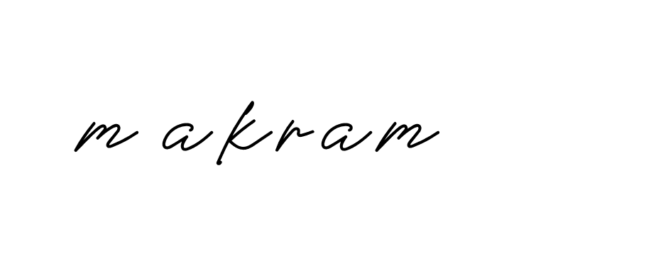 Signature of m-akram