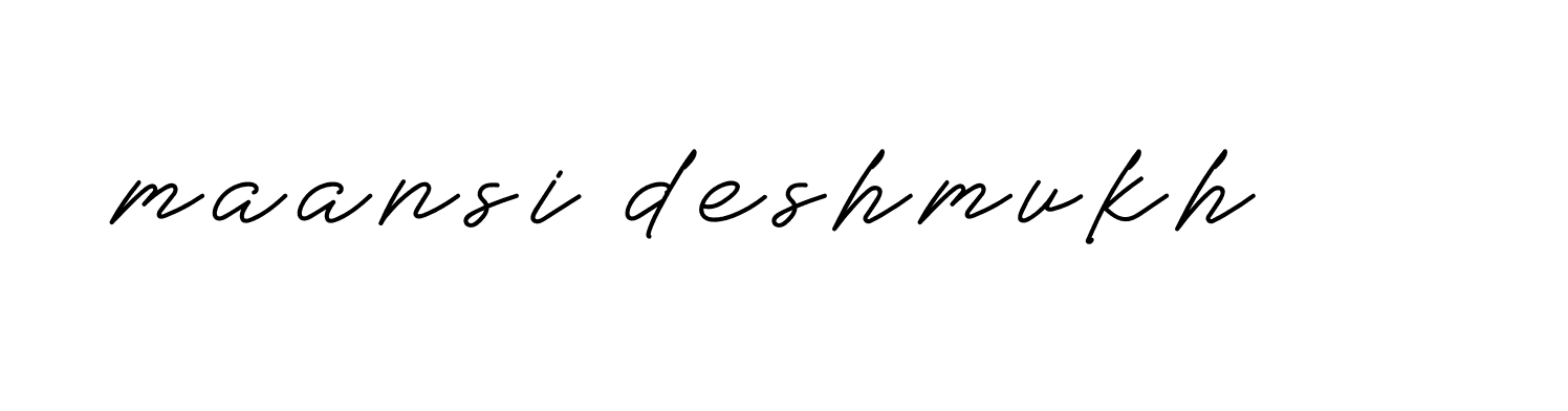 Signature of maansi-deshmukh