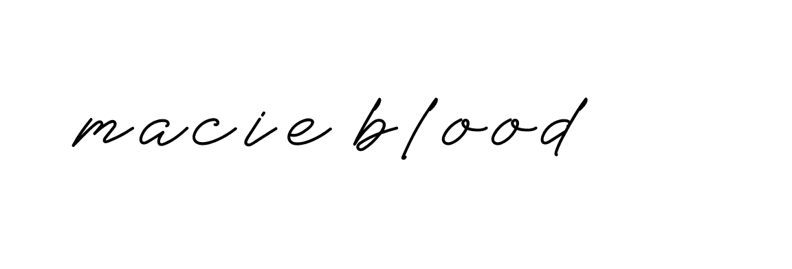 Signature of macie-blood