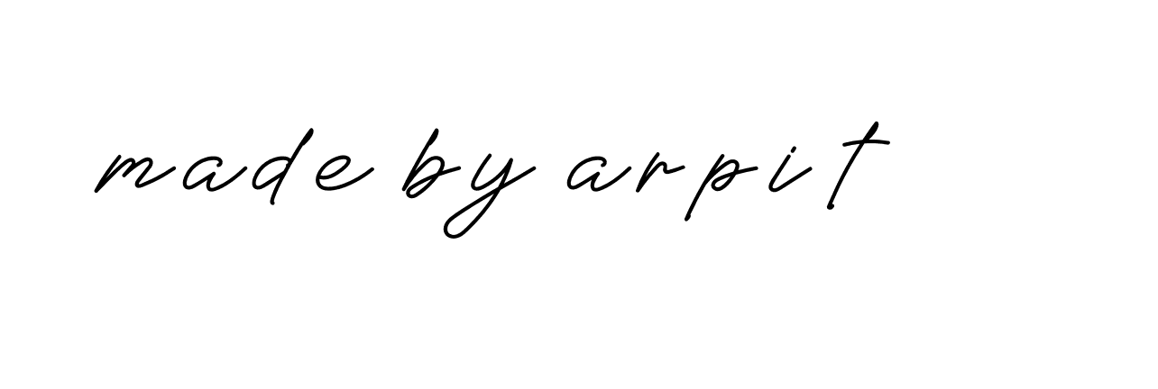 Signature of made-by-arpit