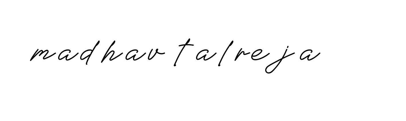 Signature of madhav-talreja