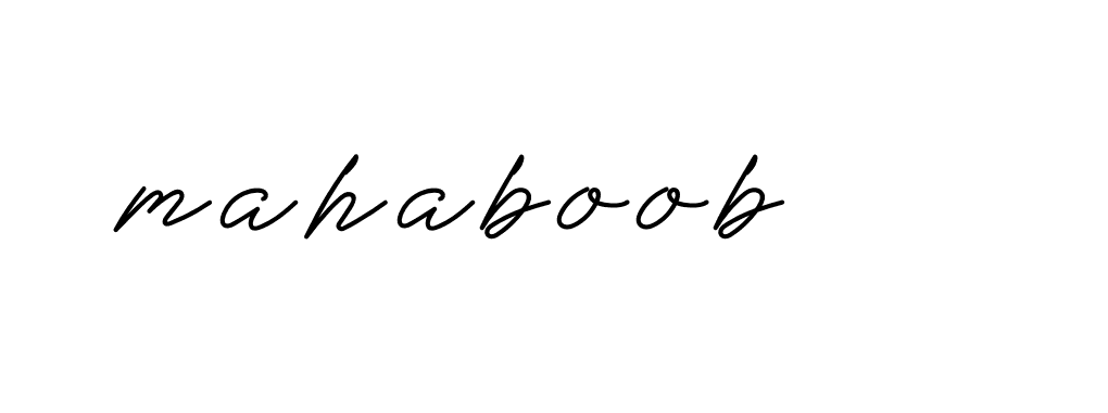 Signature of mahaboob