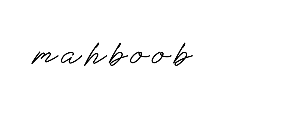 Signature of mahboob-