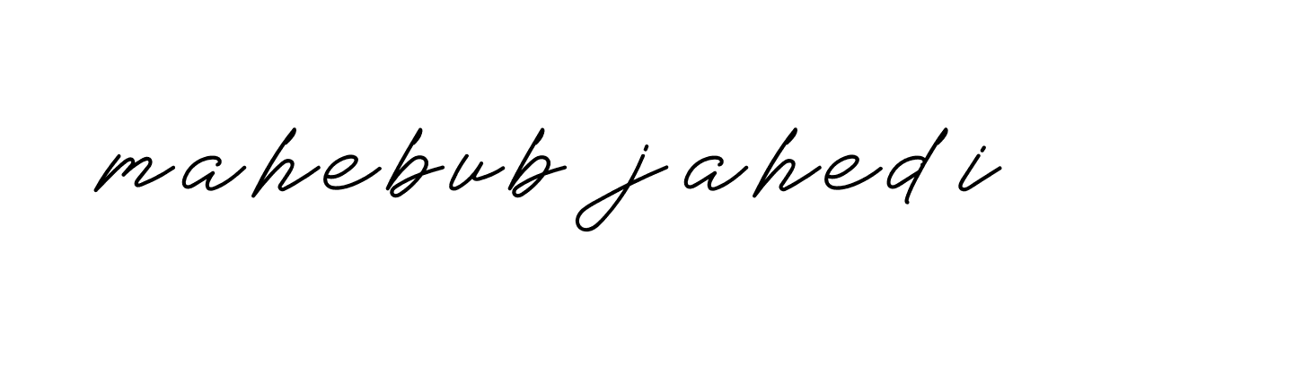 Signature of mahebub-jahedi-