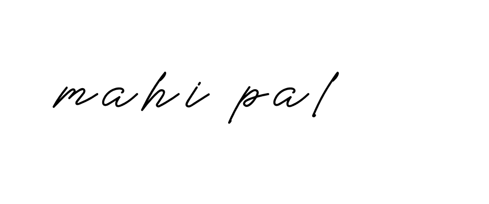 Signature of mahi-pal