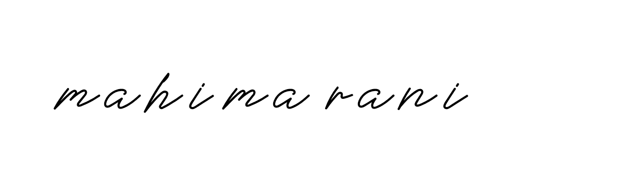 Signature of mahima-rani