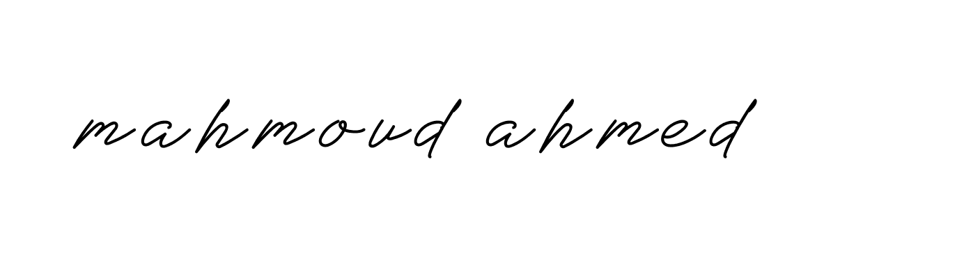 Signature of mahmoud-ahmed