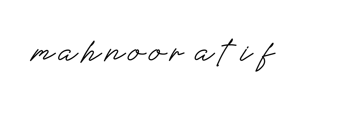 Signature of mahnoor-atif