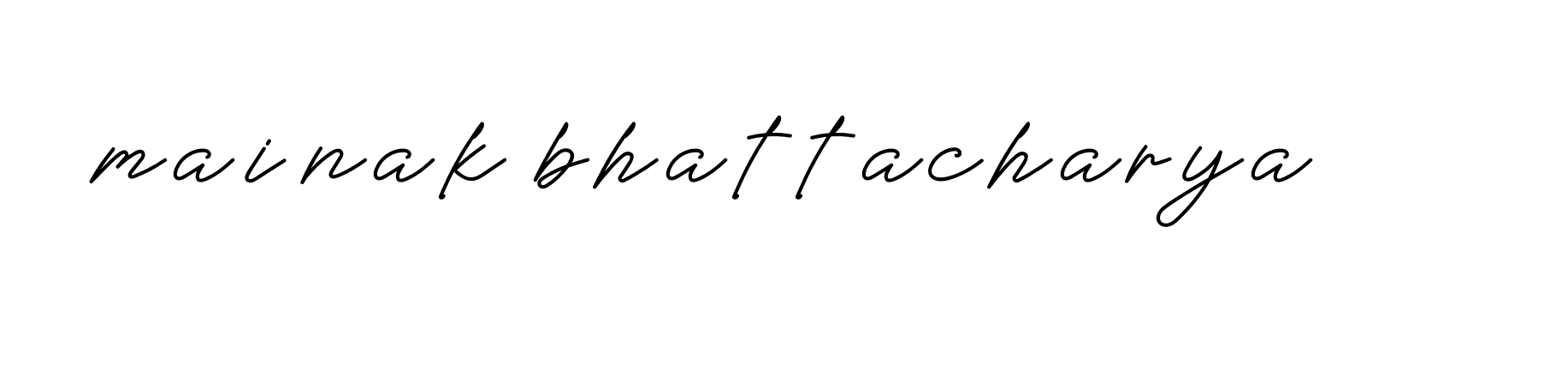 Signature of mainak-bhattacharya