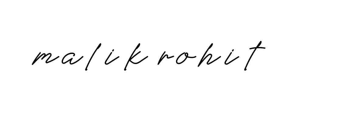 Signature of malik-rohit-