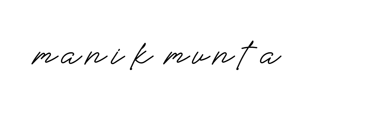 Signature of manik-munta