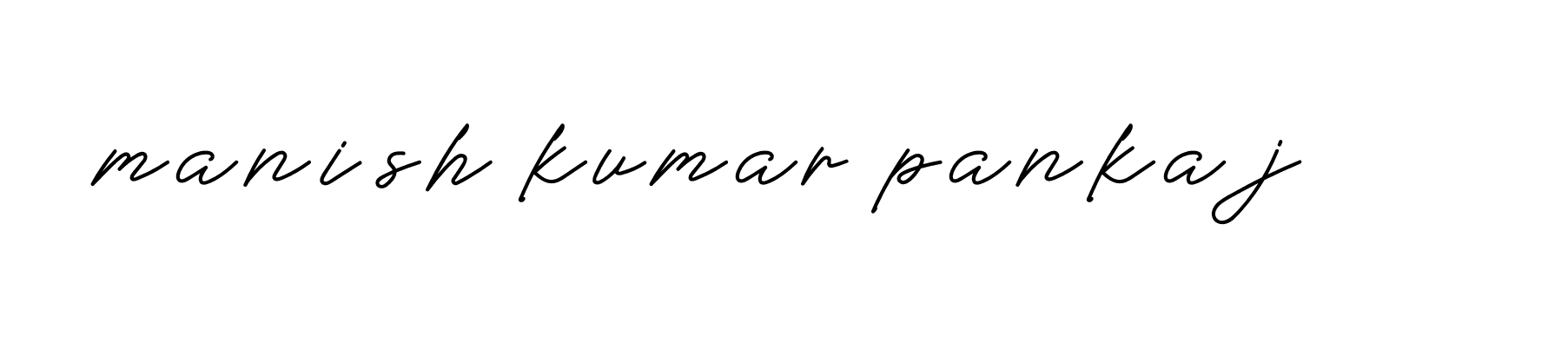 Signature of manish-kumar-pankaj