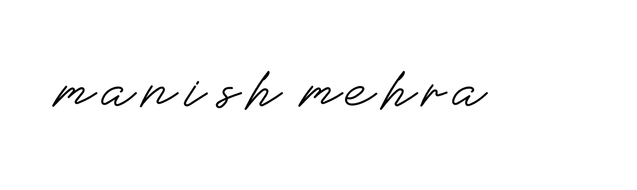 Signature of manish-mehra