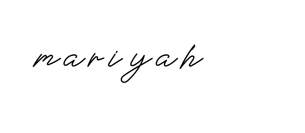 Signature of mariyah-