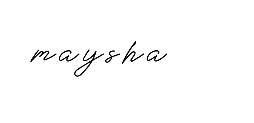 Signature of maysha