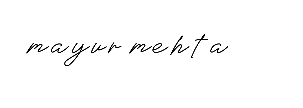 Signature of mayur-mehta