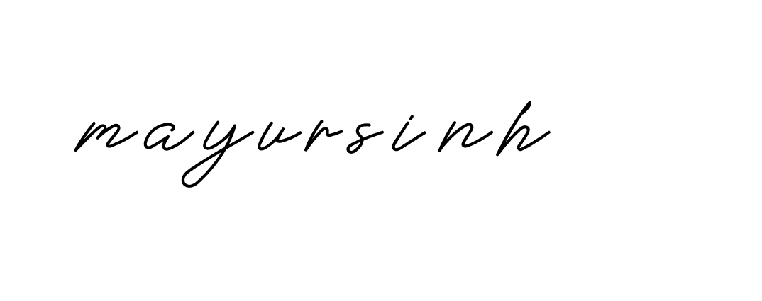 Signature of mayursinh