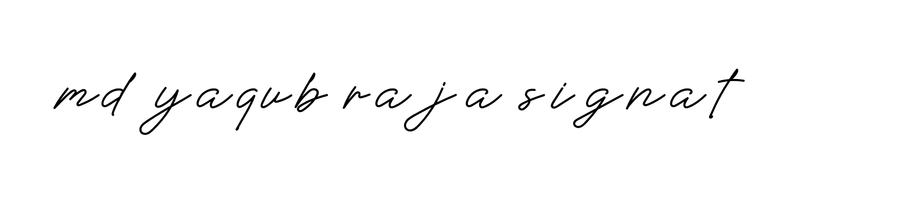 Signature of md-yaqub-raja-signat