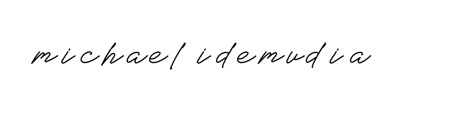 Signature of michael-idemudia