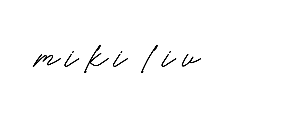 Signature of miki-liu