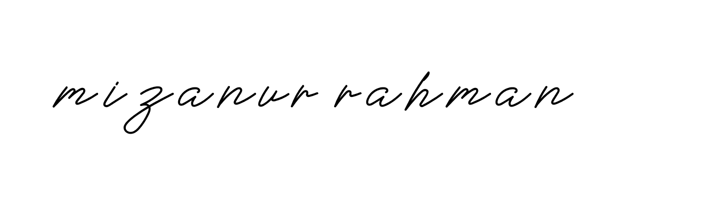 Signature of mizanur-rahman