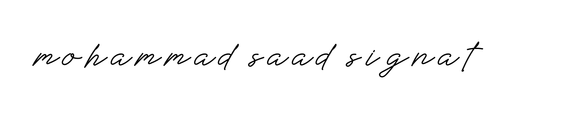 Signature of mohammad-saad-signat