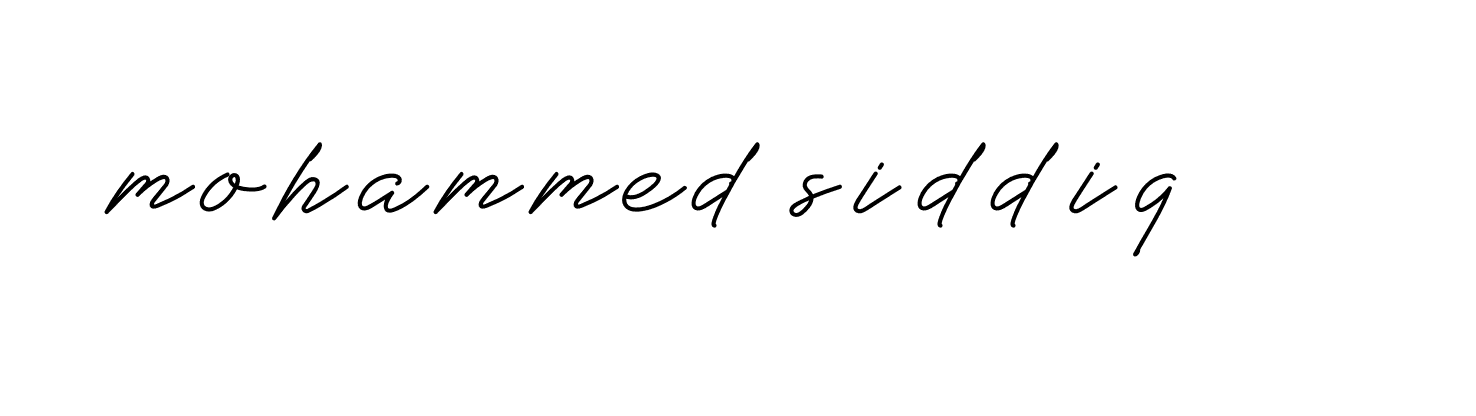 Signature of mohammed-siddiq