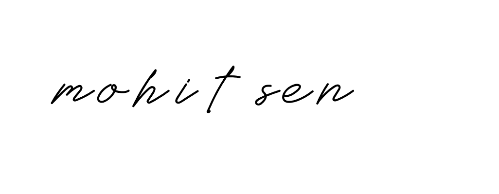 Signature of mohit-sen