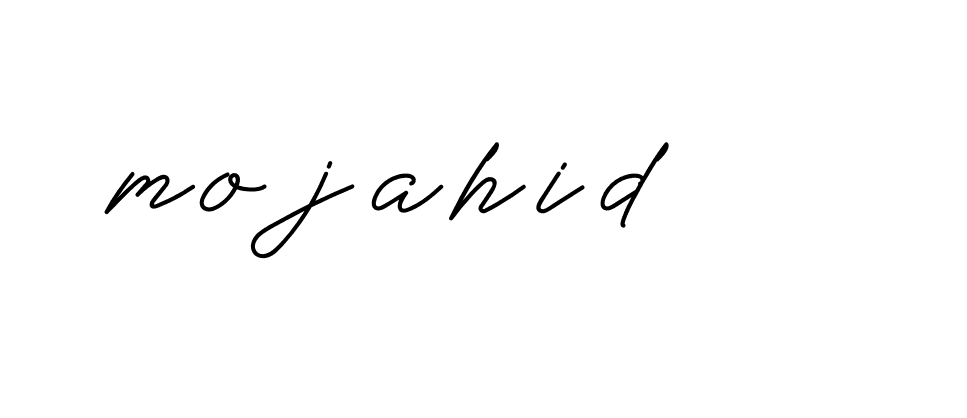 Signature of mojahid