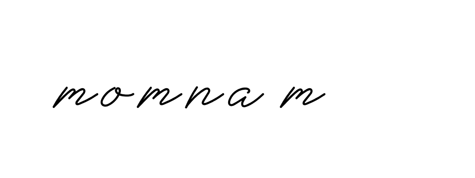 Signature of momna-m