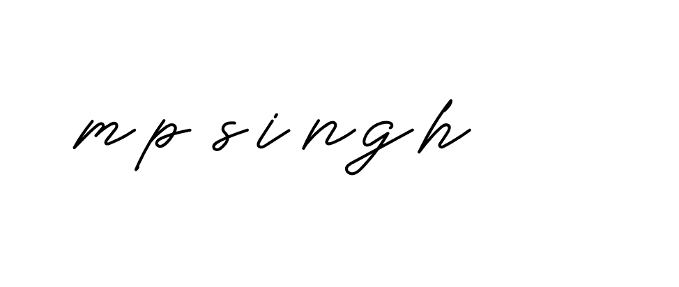 Signature of mp-singh