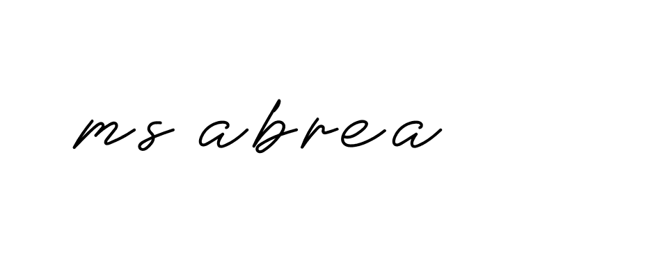 Signature of ms-abrea