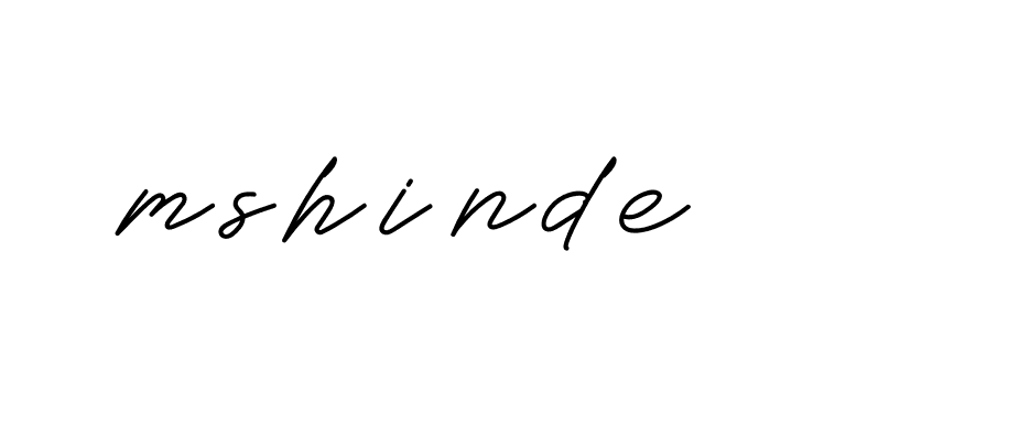 Signature of mshinde